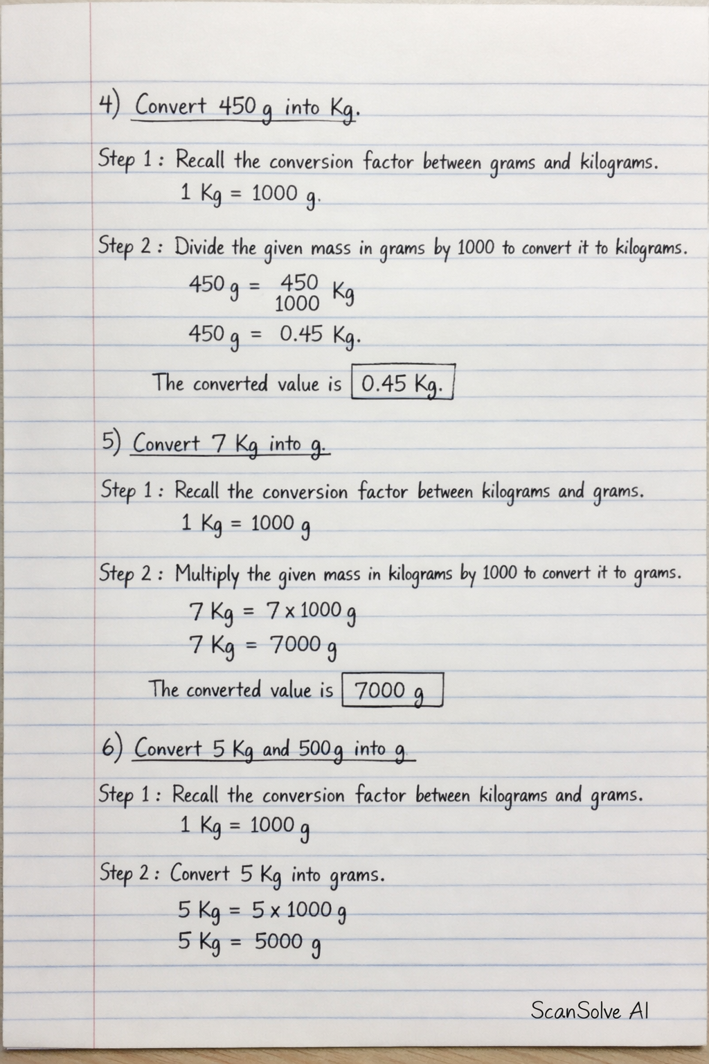 Handwritten step-by-step solution preview
