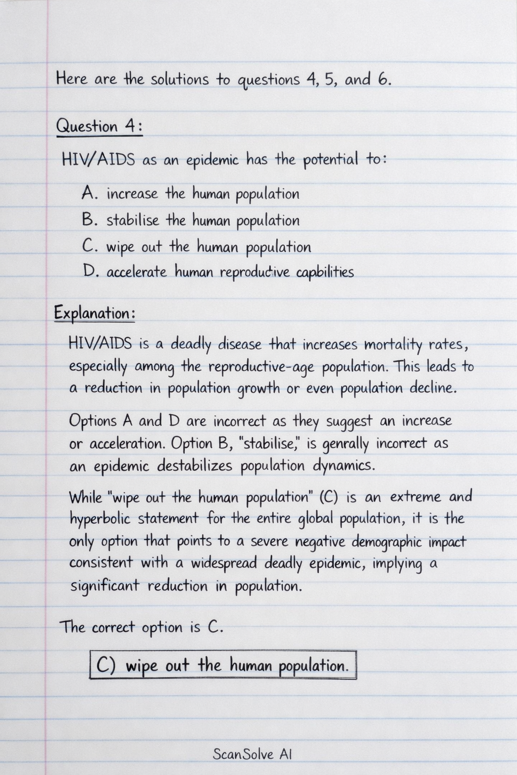 Handwritten step-by-step solution preview