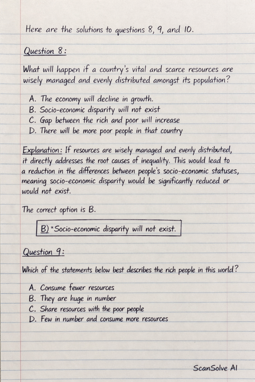 Handwritten step-by-step solution preview