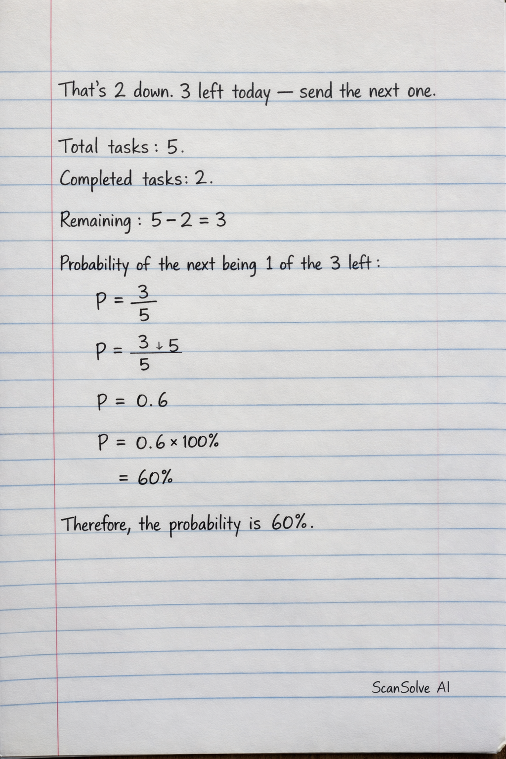 Handwritten step-by-step solution preview