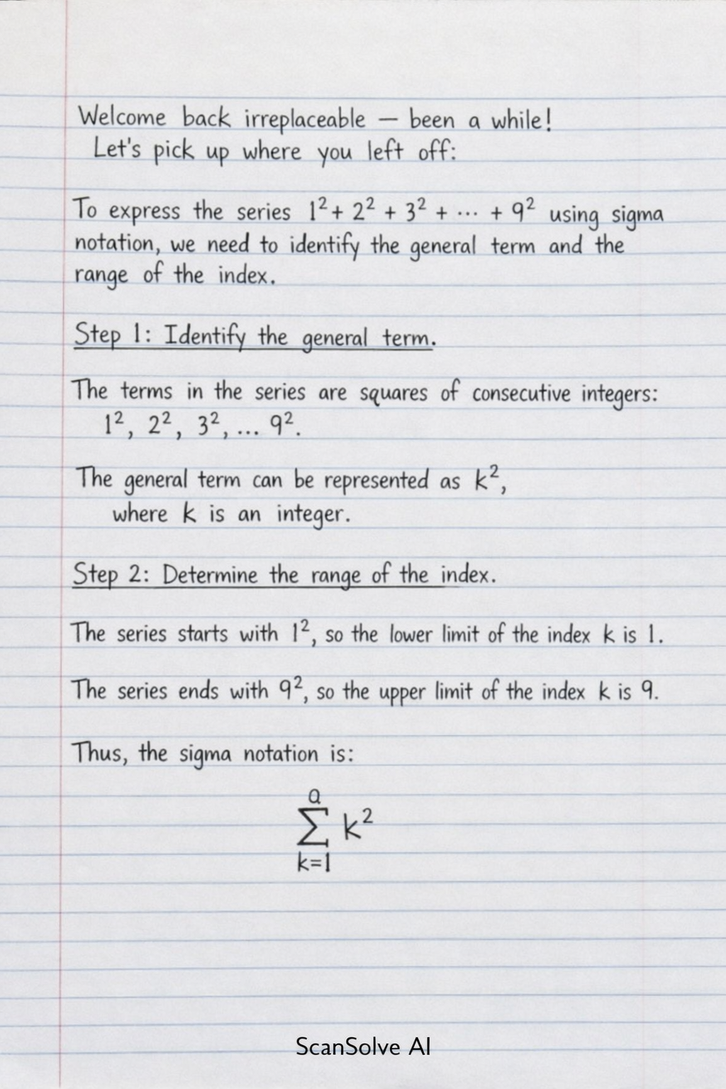 Handwritten step-by-step solution preview