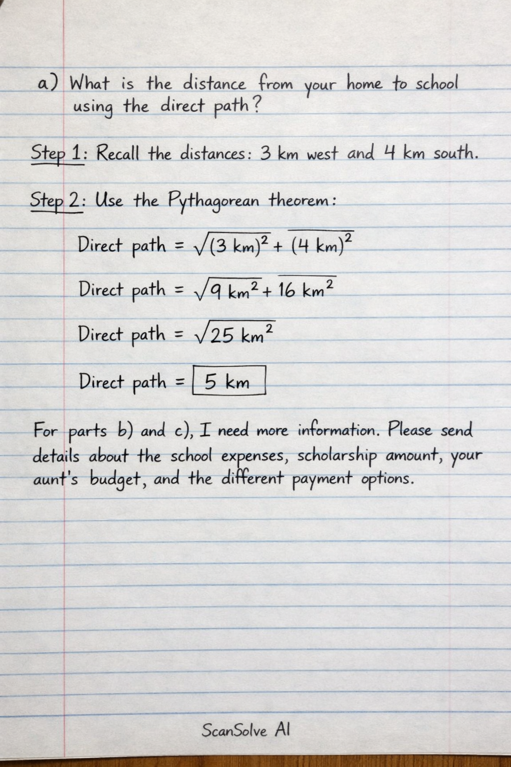 Handwritten step-by-step solution preview