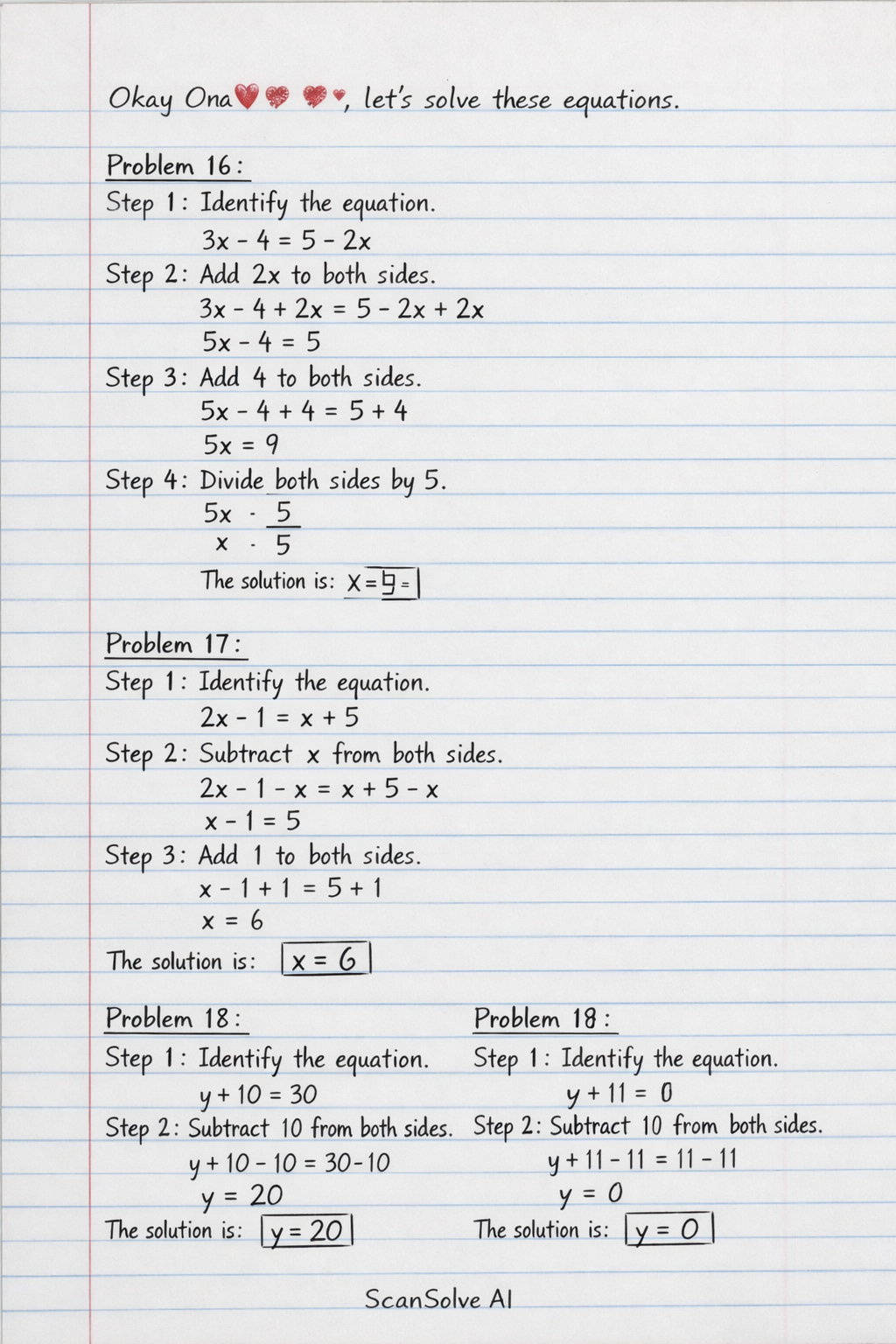 Handwritten step-by-step solution preview