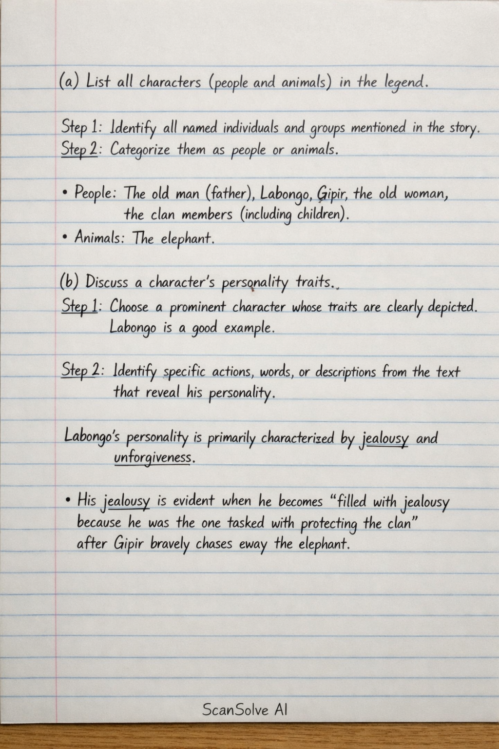 Handwritten step-by-step solution preview