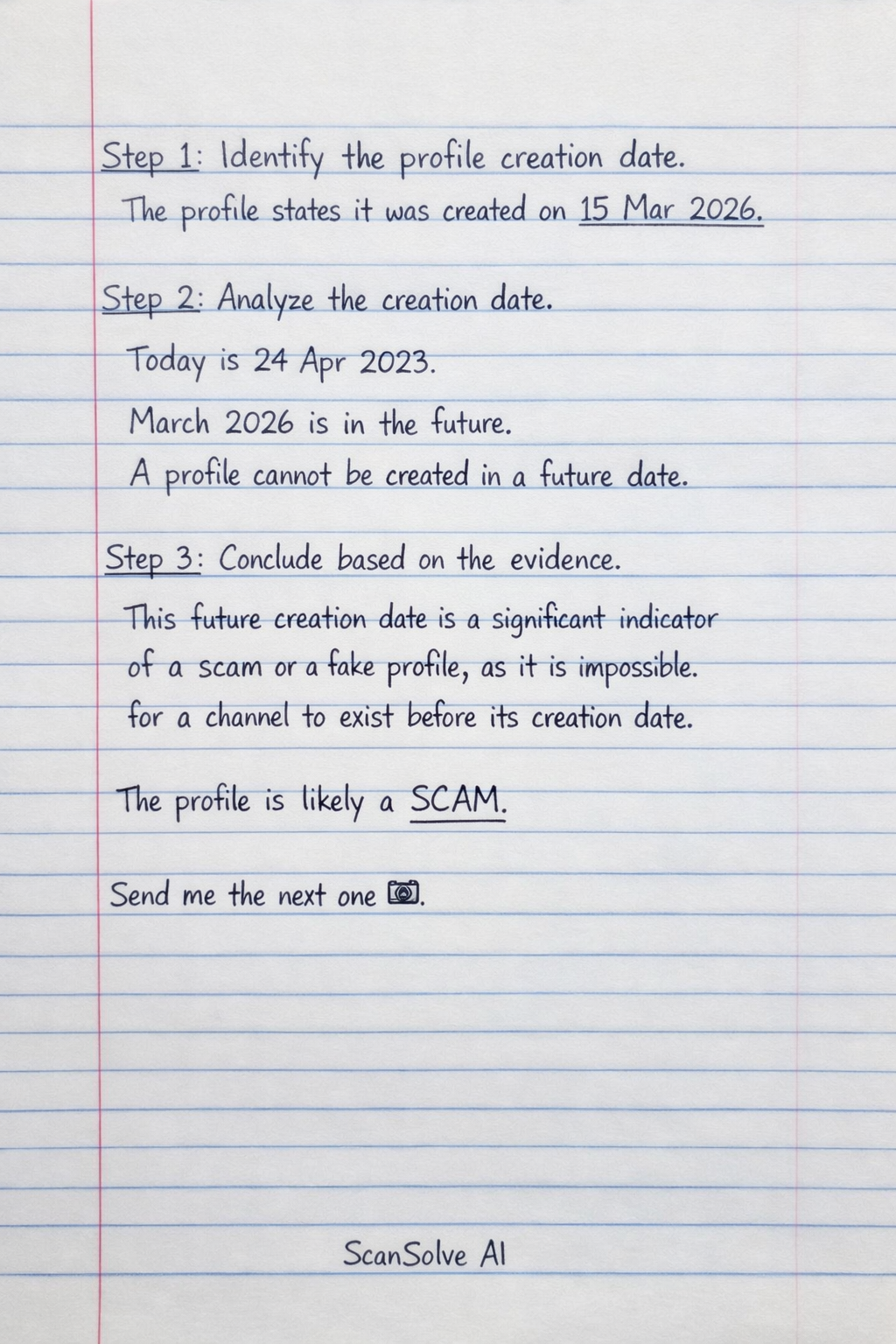 Handwritten step-by-step solution preview