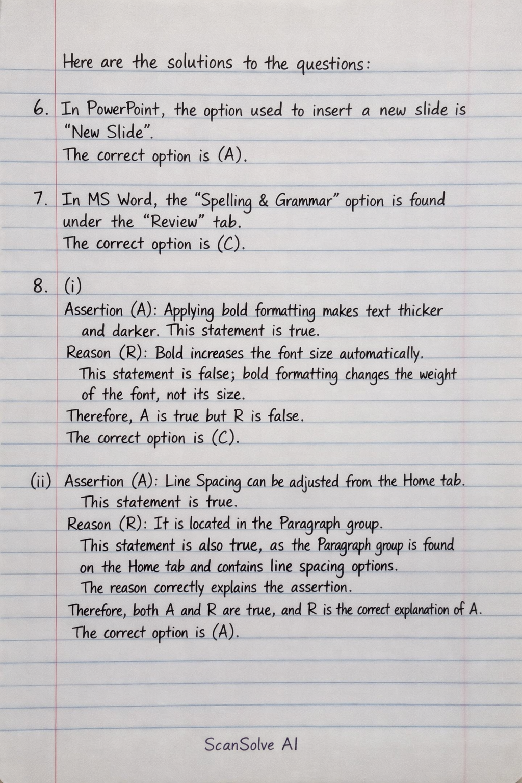 Handwritten step-by-step solution preview