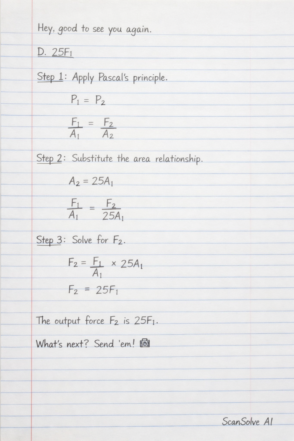 Handwritten step-by-step solution preview
