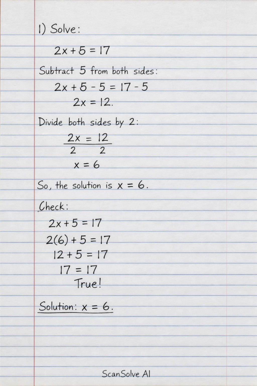 Handwritten step-by-step solution preview