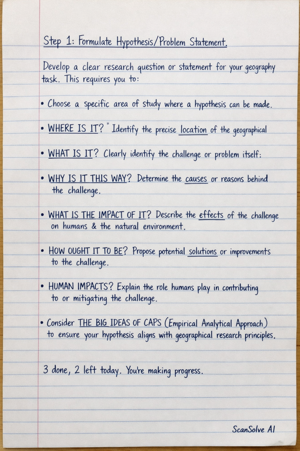Handwritten step-by-step solution preview