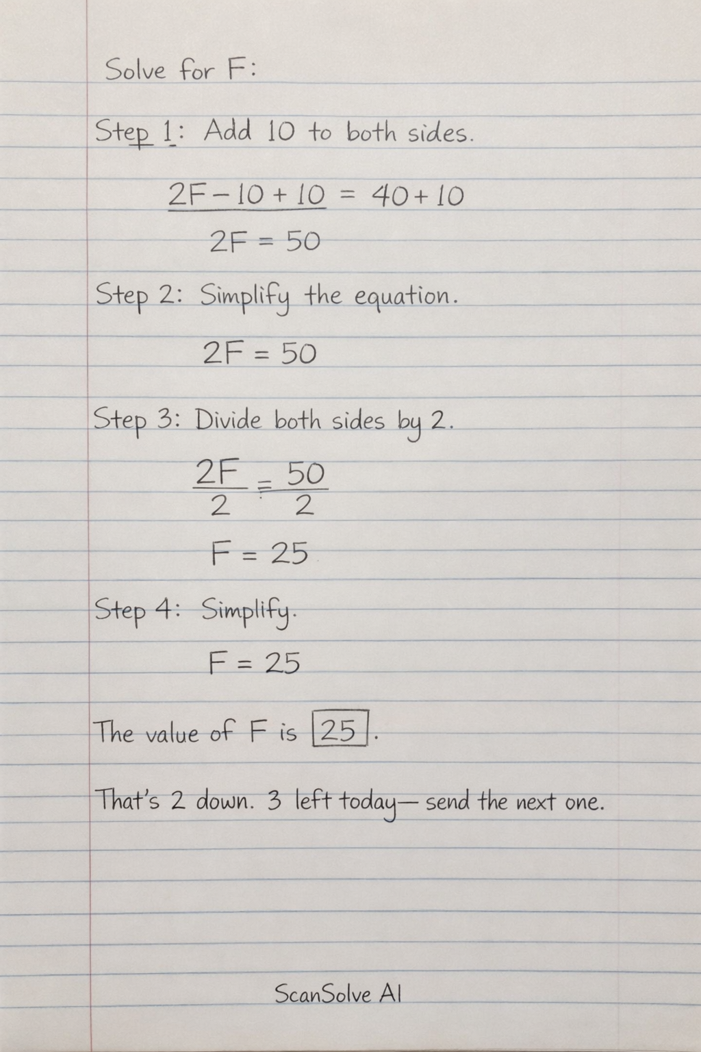 Handwritten step-by-step solution preview