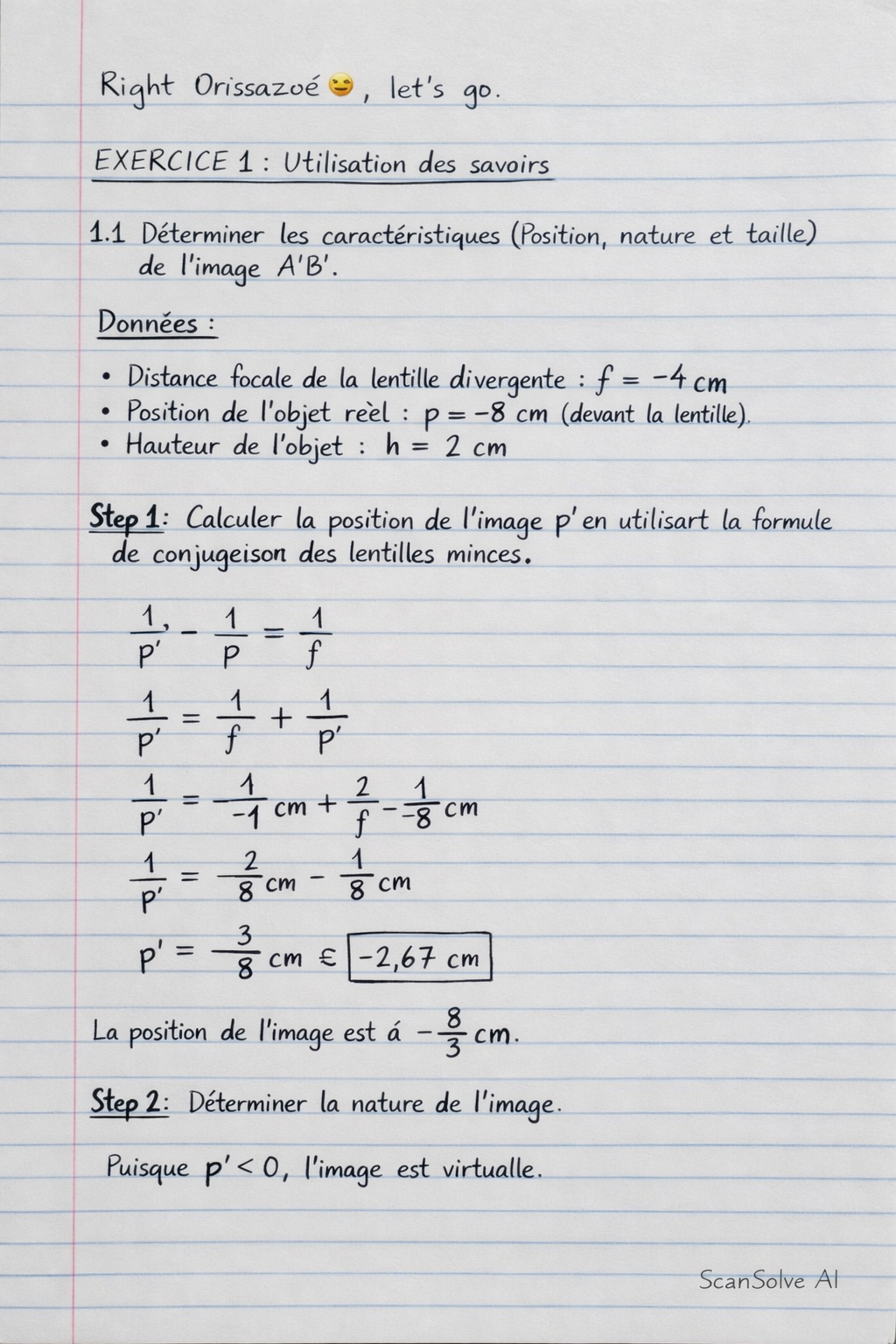 Handwritten step-by-step solution preview