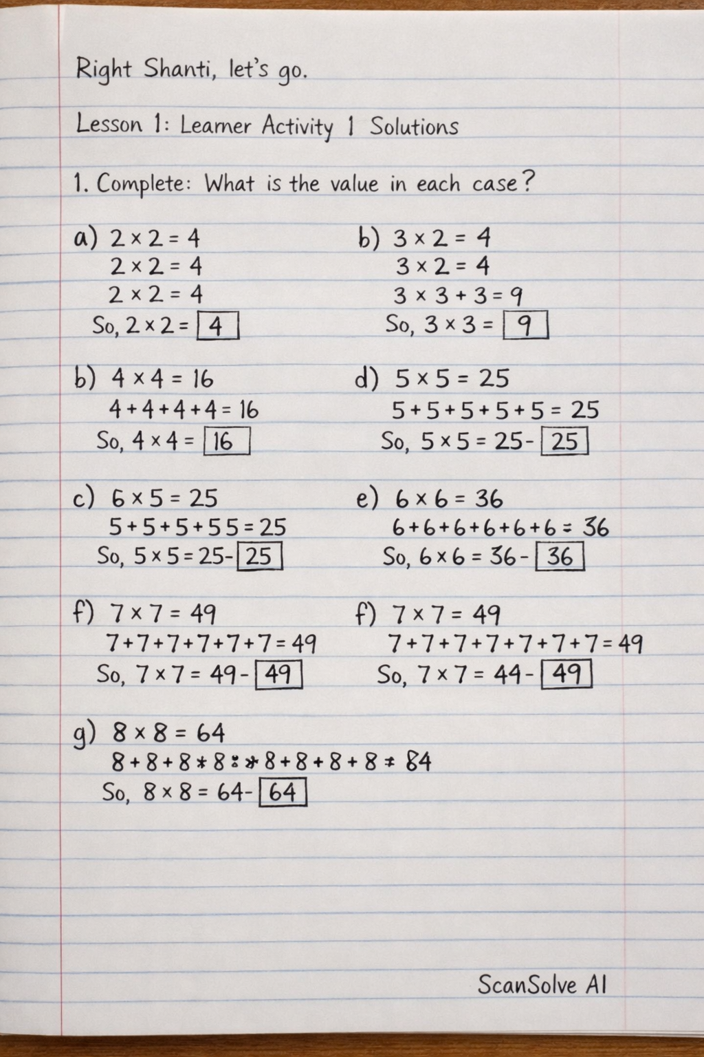 Handwritten step-by-step solution preview