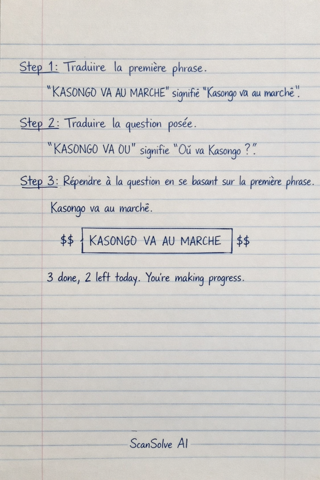 Handwritten step-by-step solution preview