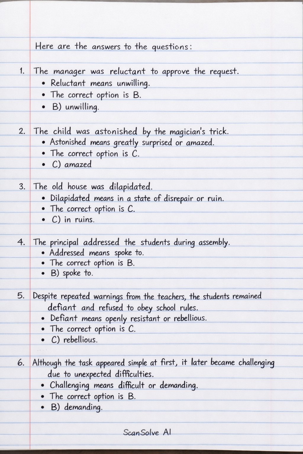Handwritten step-by-step solution preview
