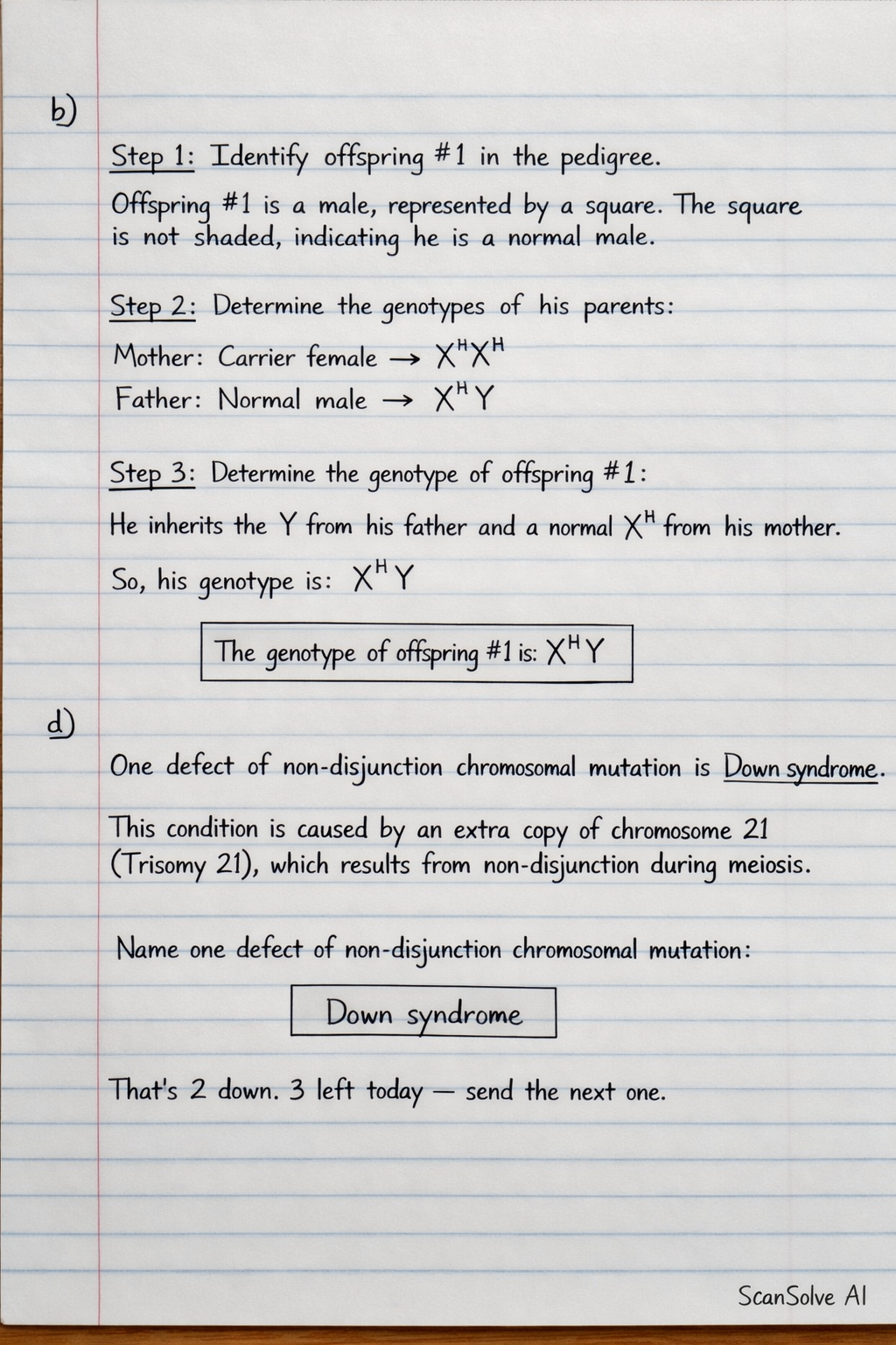 Handwritten step-by-step solution preview