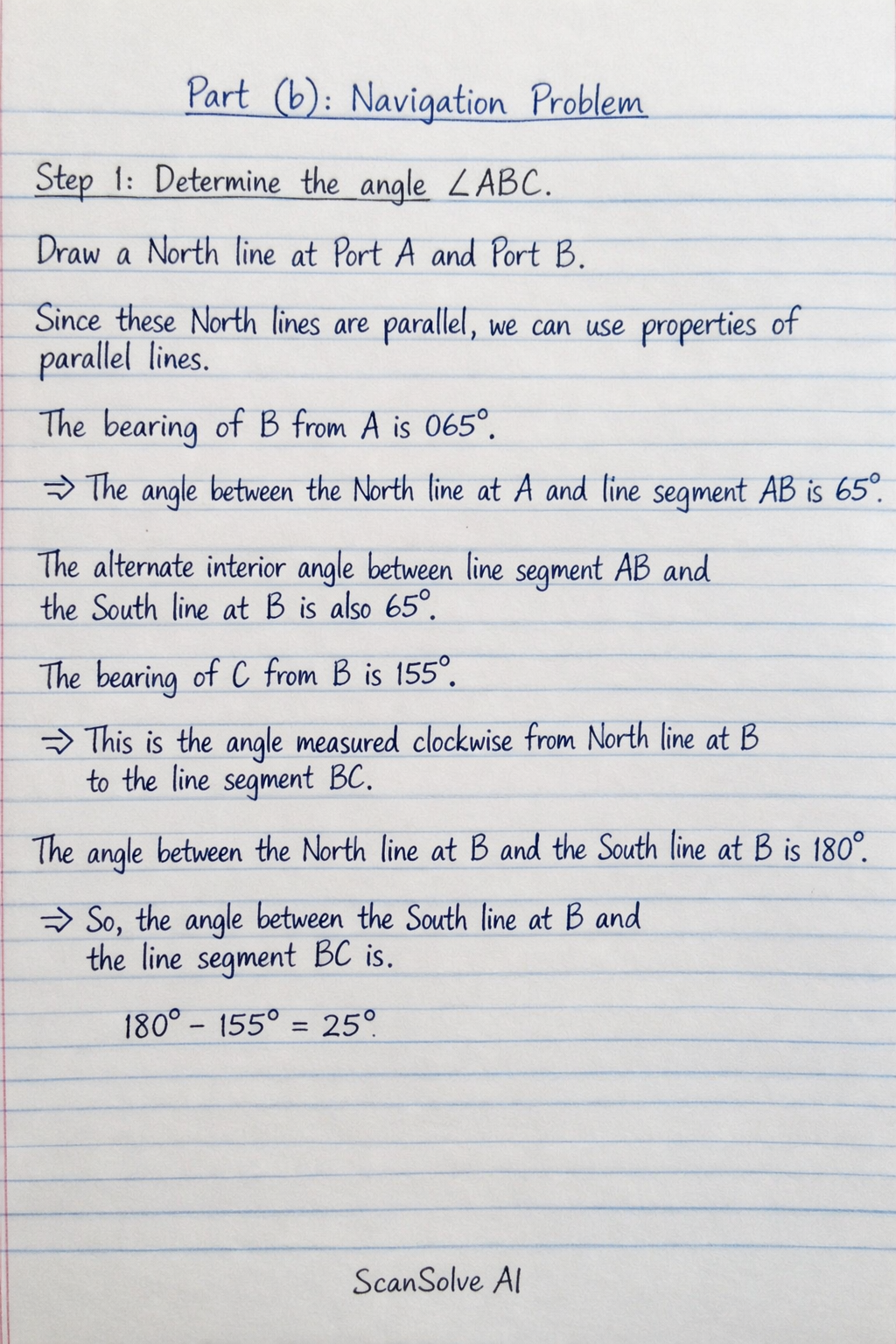 Handwritten step-by-step solution preview