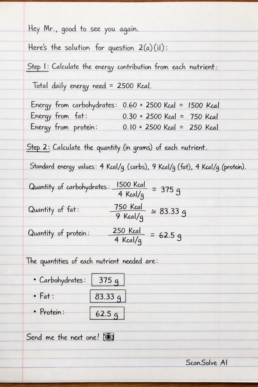 Handwritten step-by-step solution preview