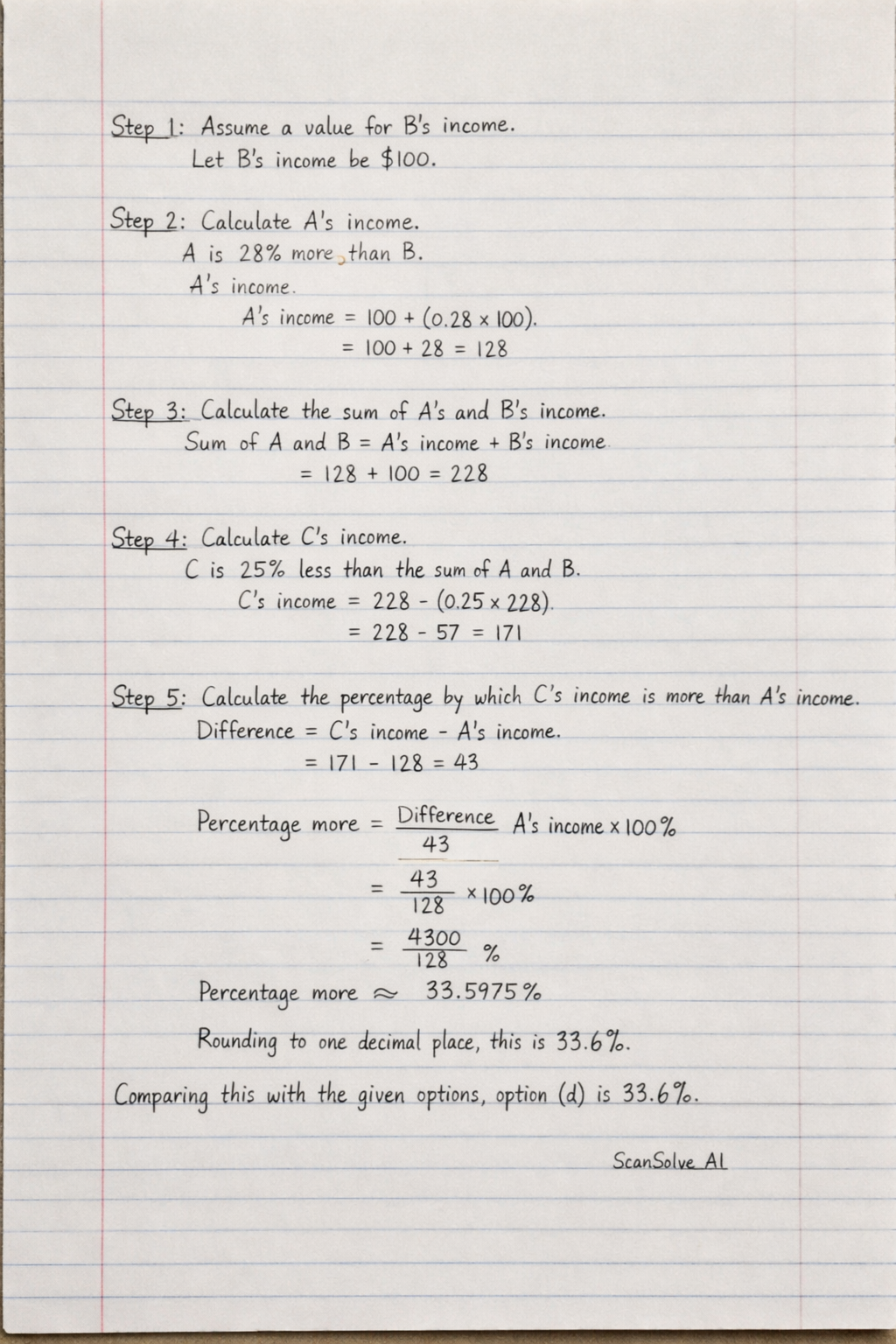 Handwritten step-by-step solution preview