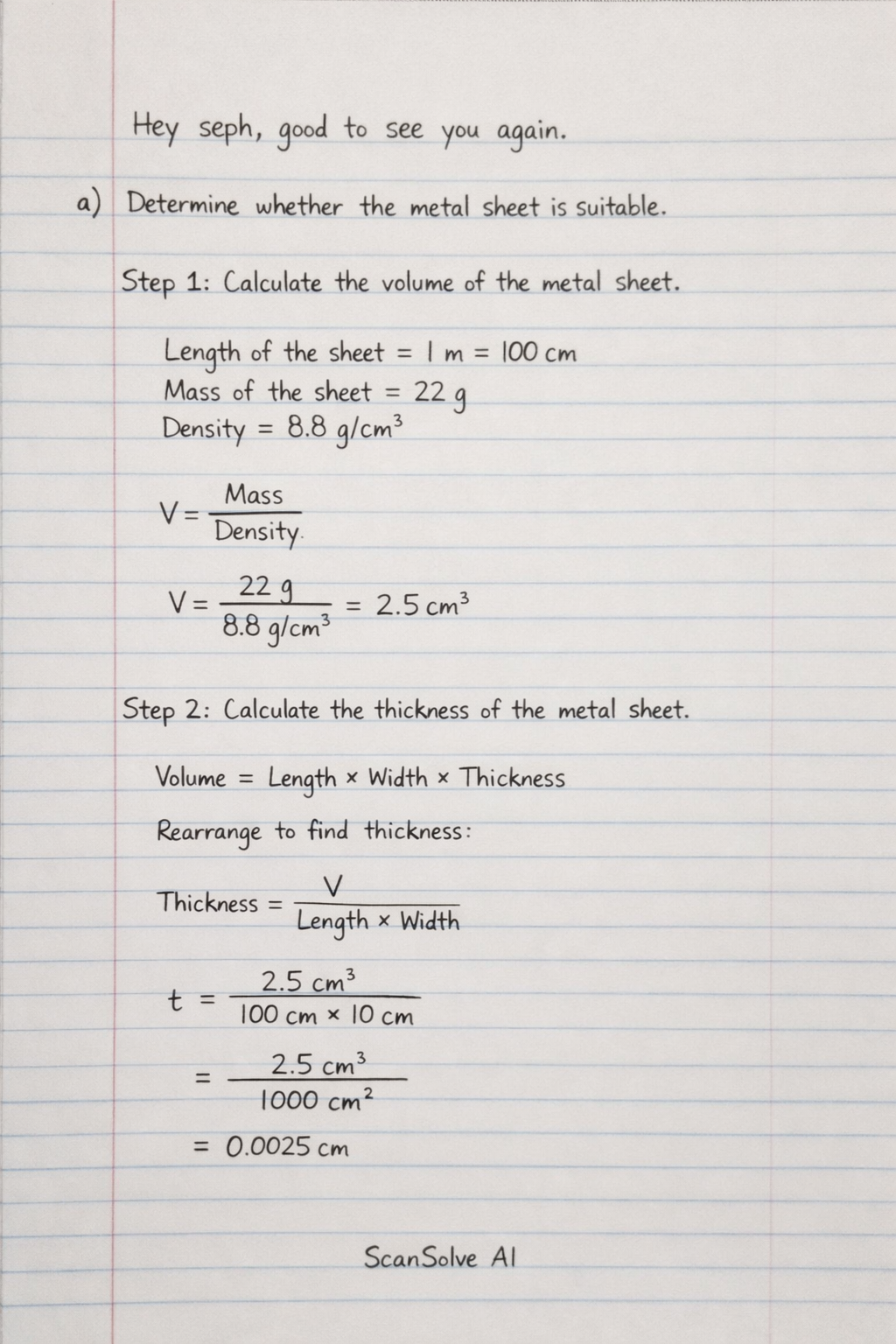 Handwritten step-by-step solution preview