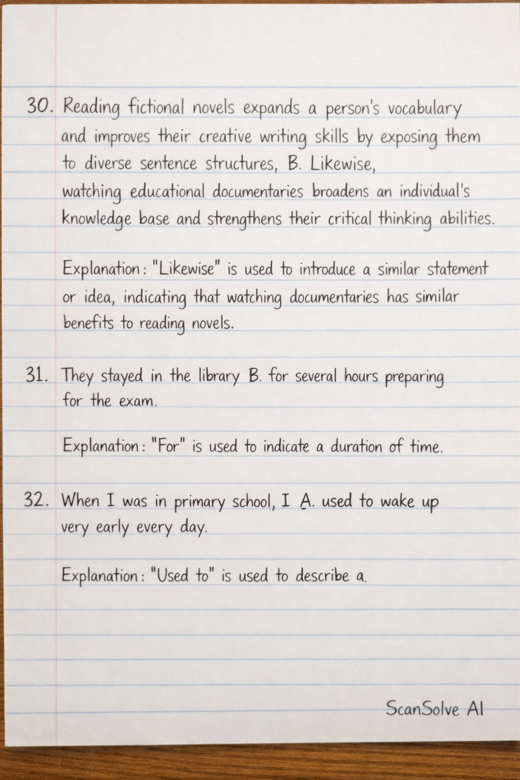 Handwritten step-by-step solution preview