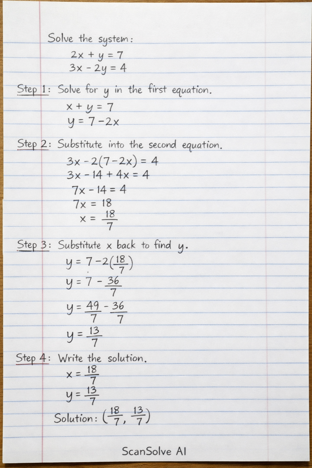 Handwritten step-by-step solution preview