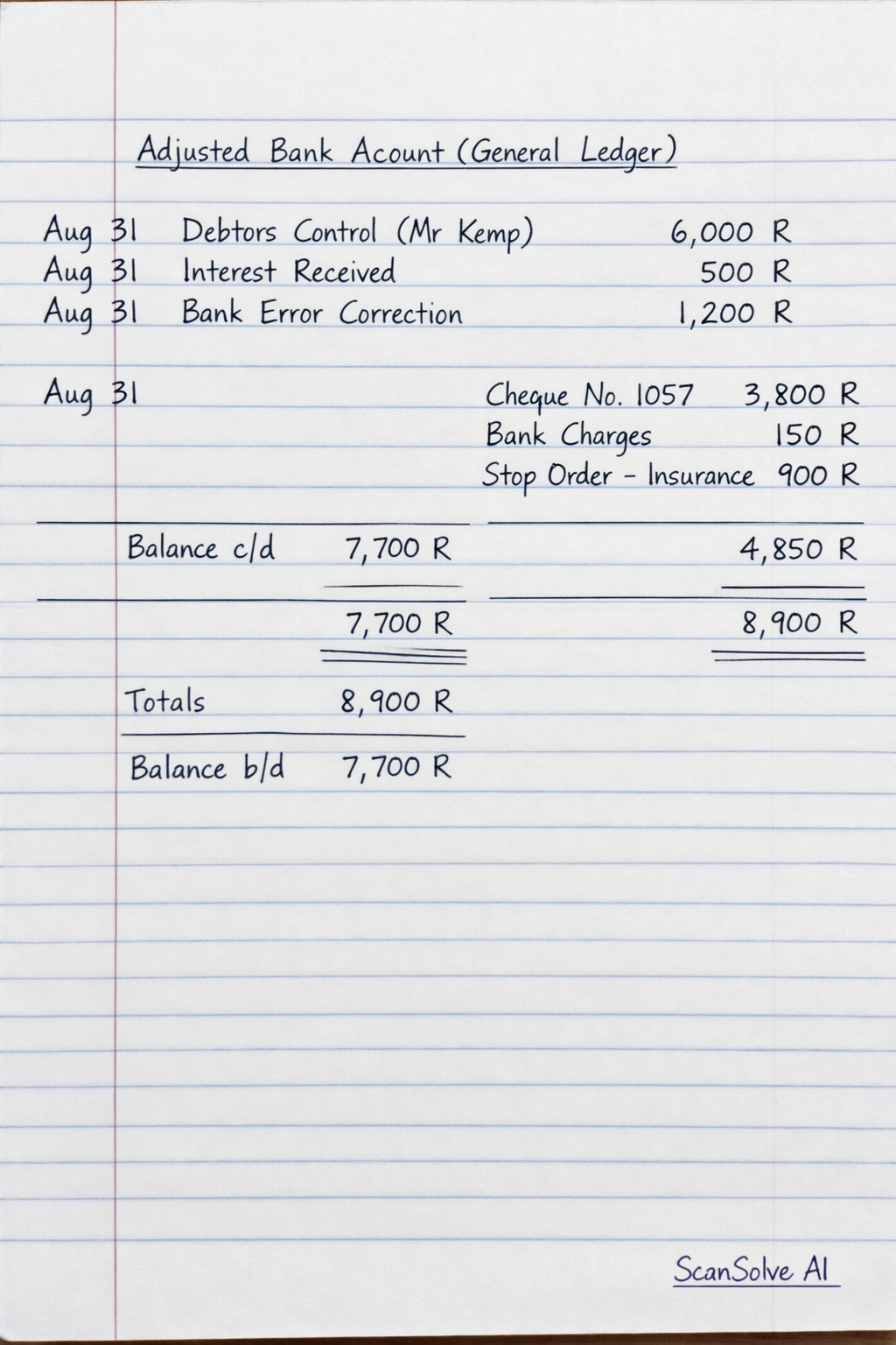 Handwritten step-by-step solution preview