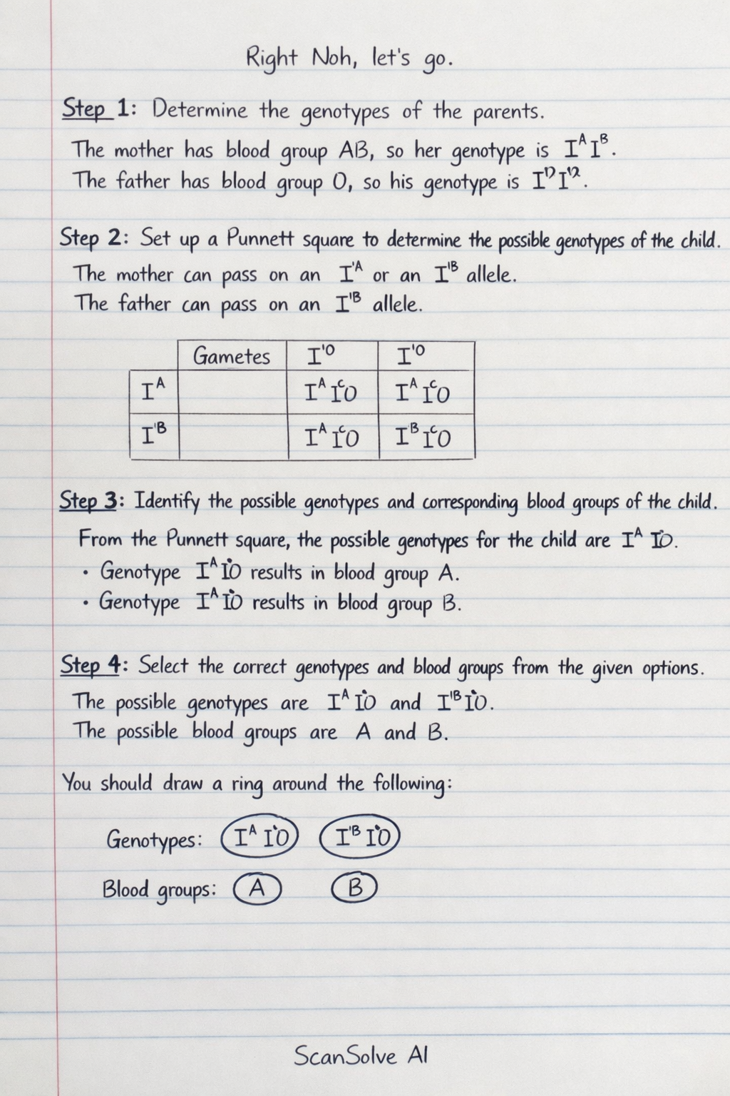 Handwritten step-by-step solution preview