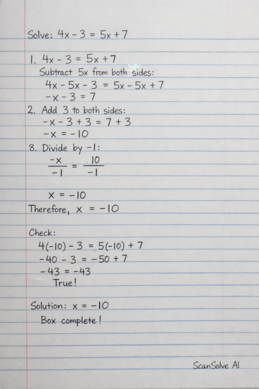 Handwritten step-by-step solution preview