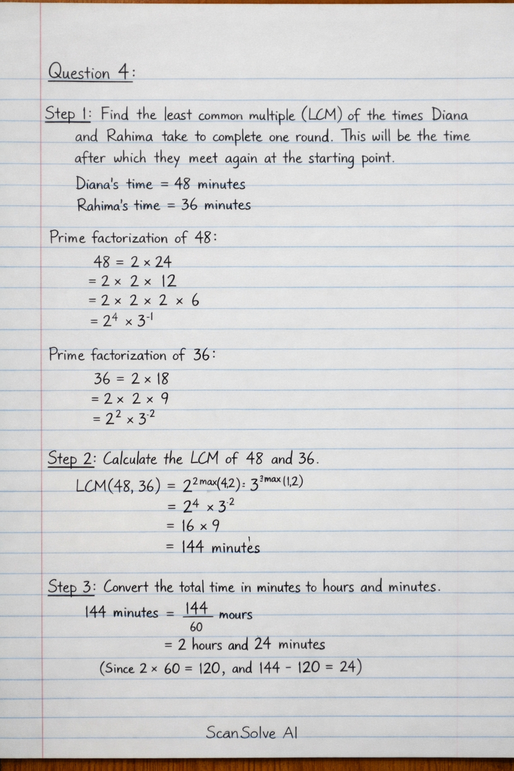 Handwritten step-by-step solution preview