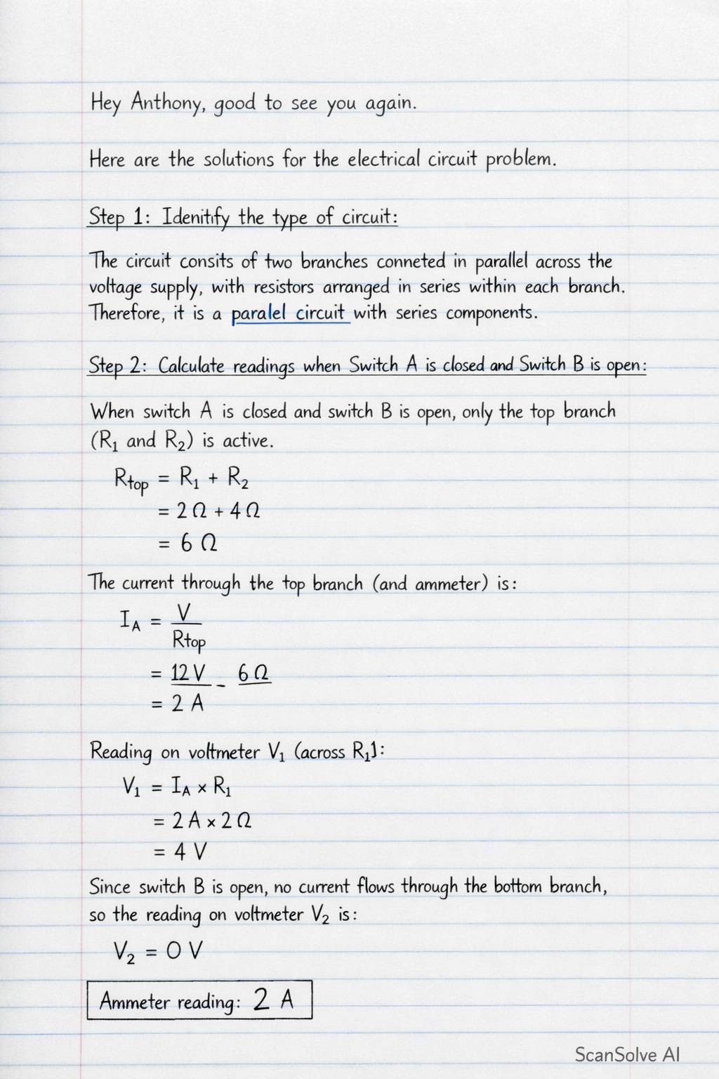 Handwritten step-by-step solution preview