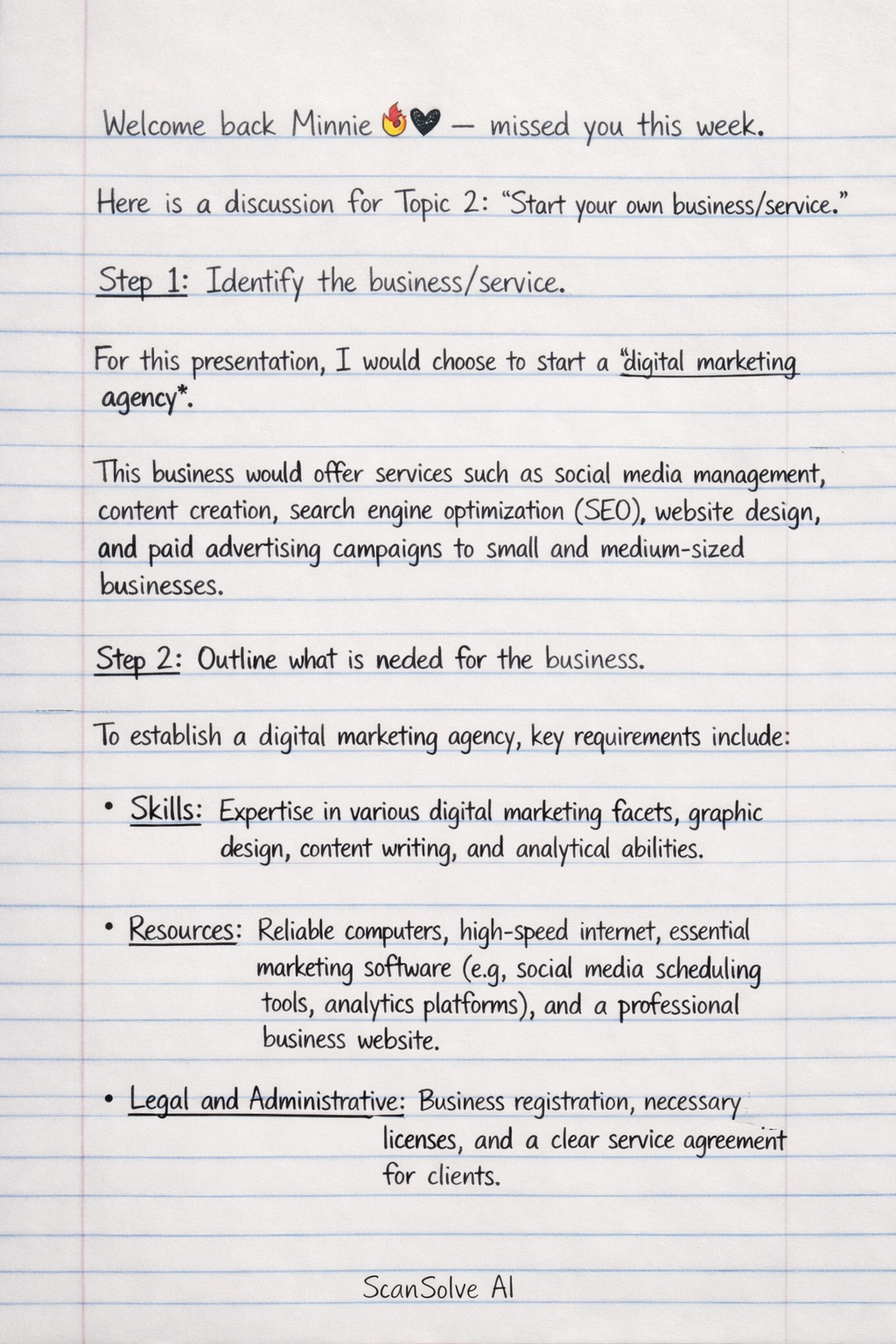 Handwritten step-by-step solution preview