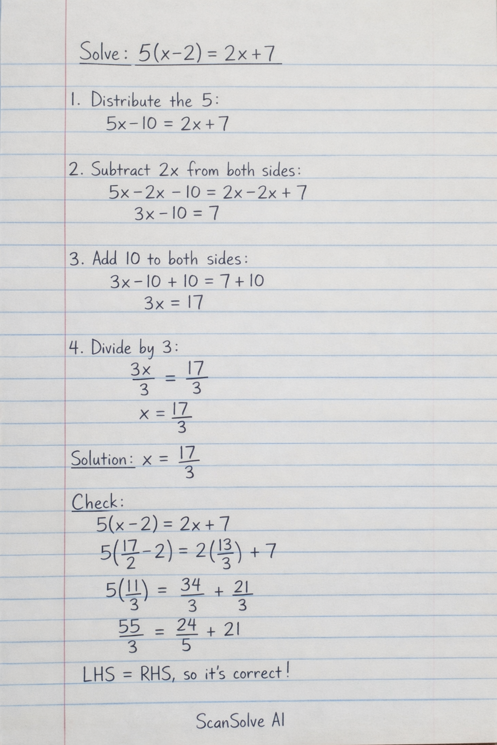 Handwritten step-by-step solution preview