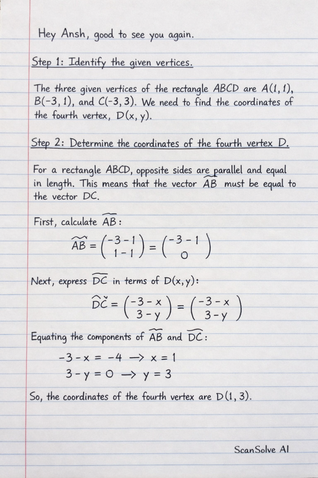 Handwritten step-by-step solution preview
