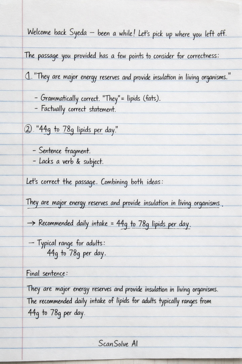 Handwritten step-by-step solution preview