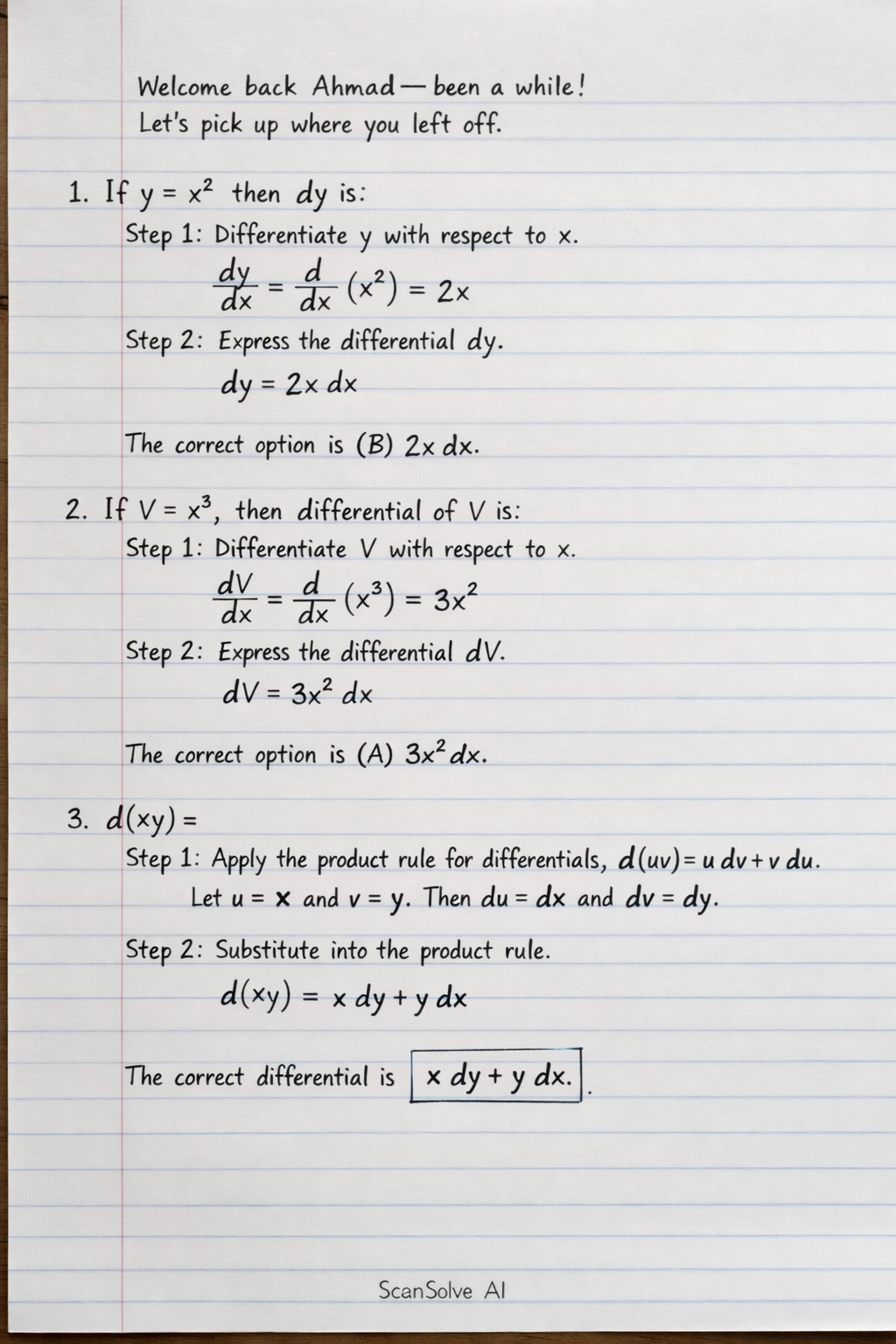 Handwritten step-by-step solution preview