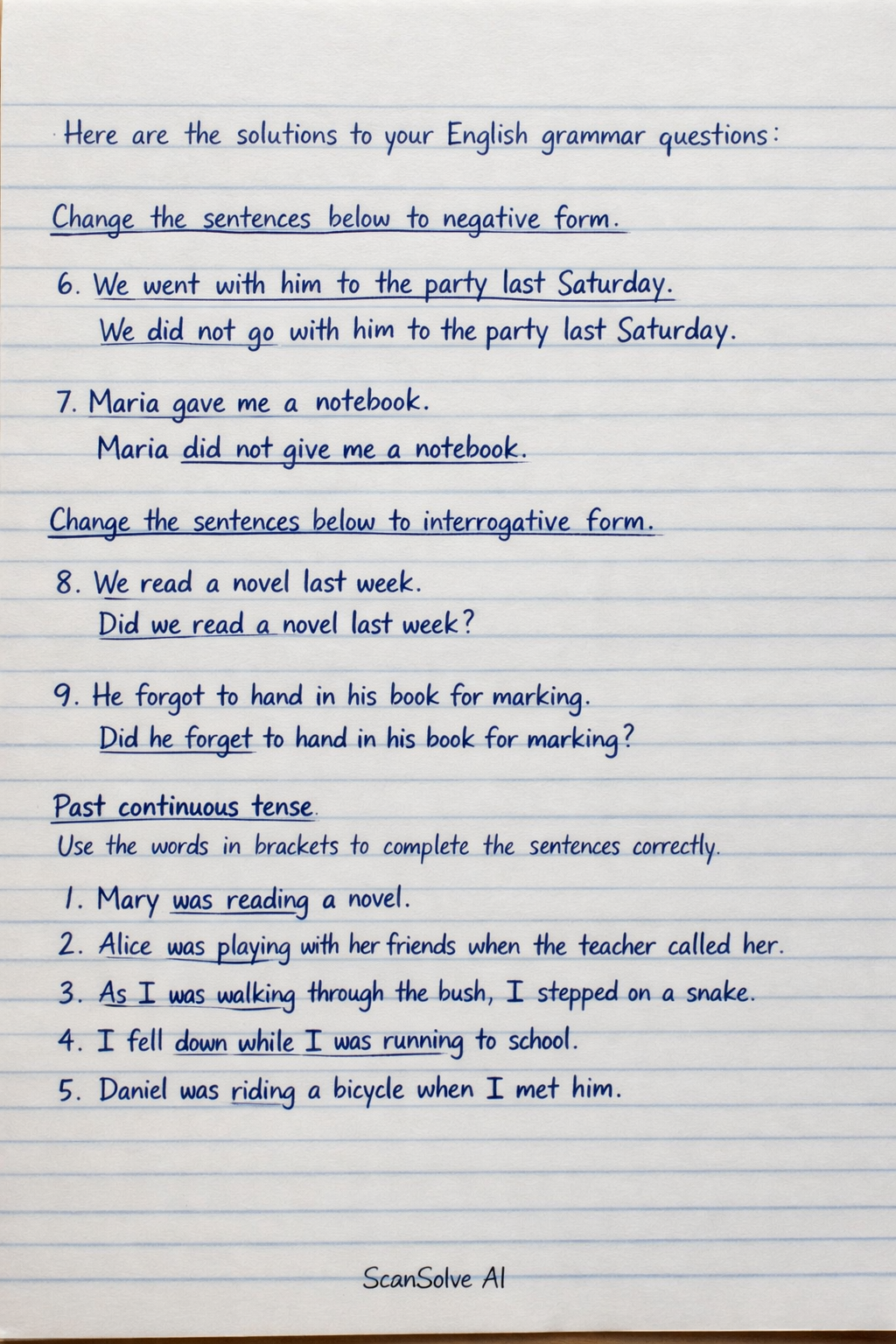 Handwritten step-by-step solution preview