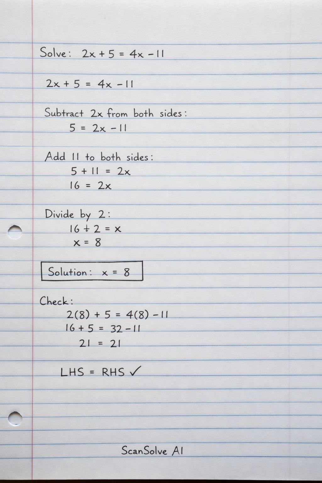 Handwritten step-by-step solution preview