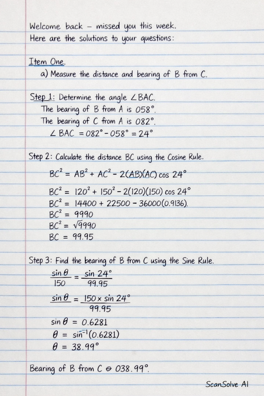 Handwritten step-by-step solution preview