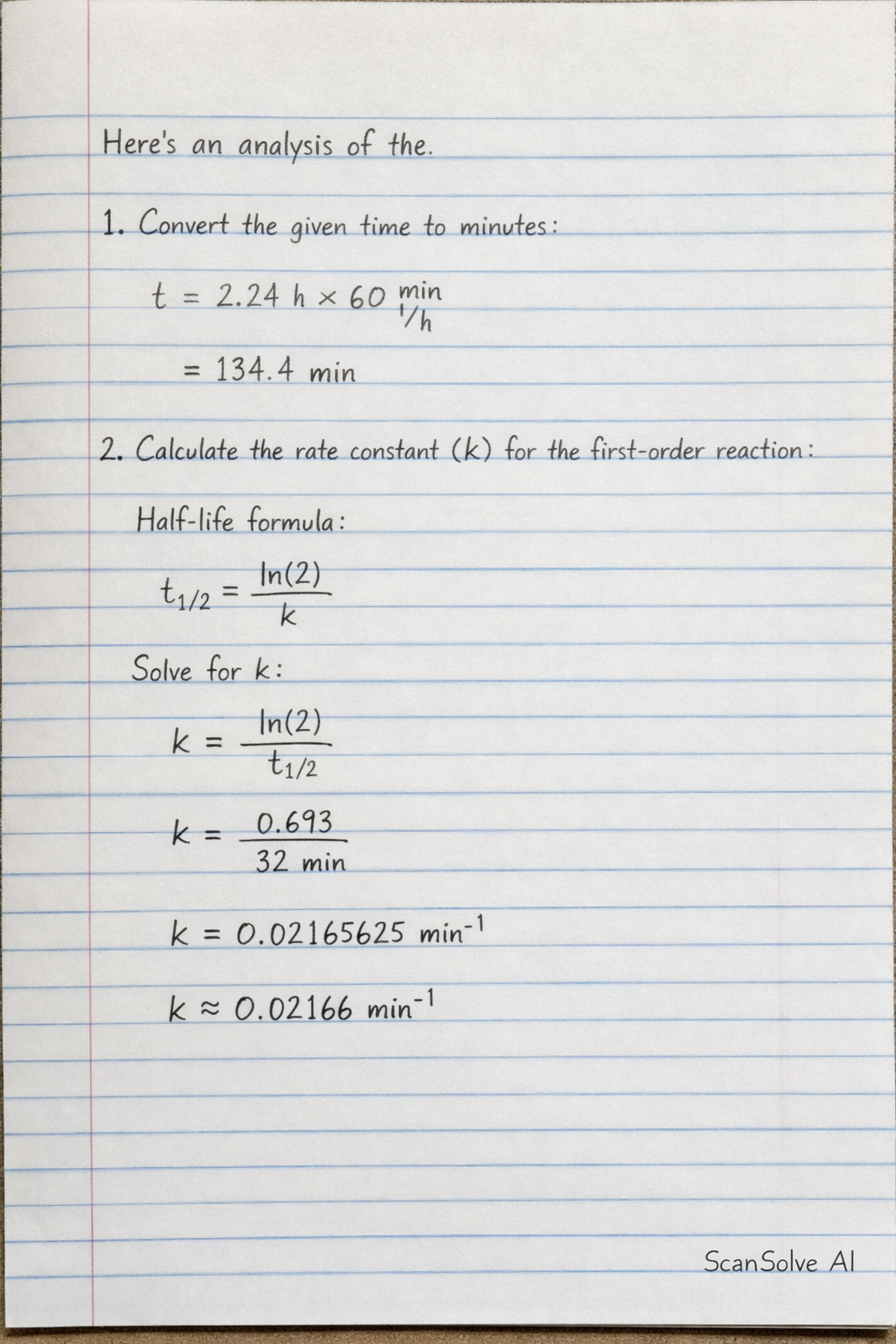 Handwritten step-by-step solution preview