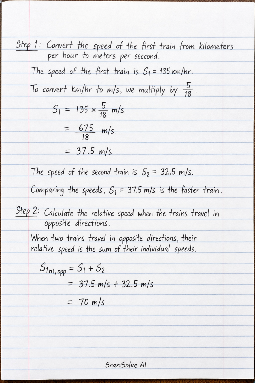 Handwritten step-by-step solution preview