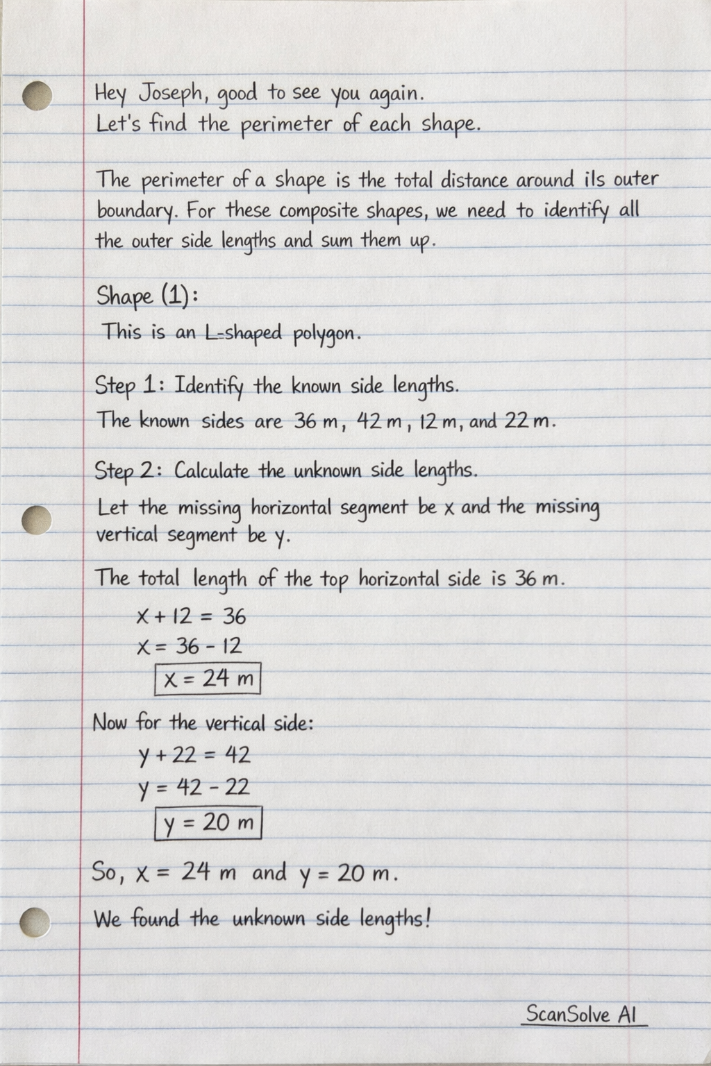 Handwritten step-by-step solution preview
