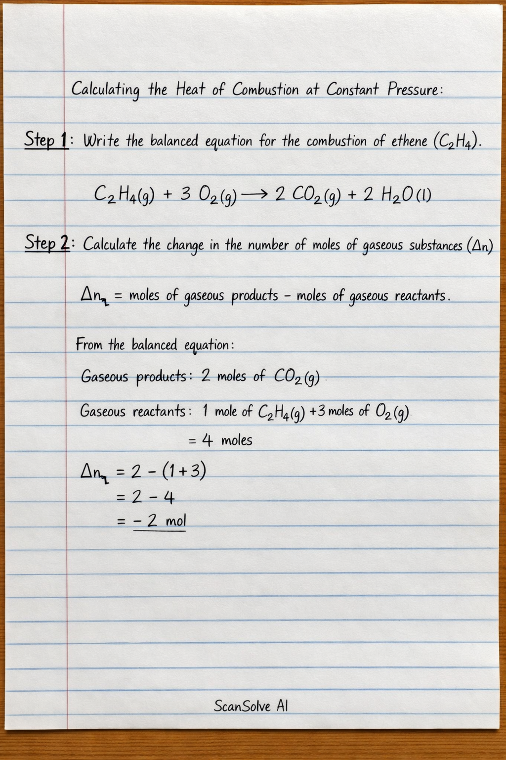 Handwritten step-by-step solution preview