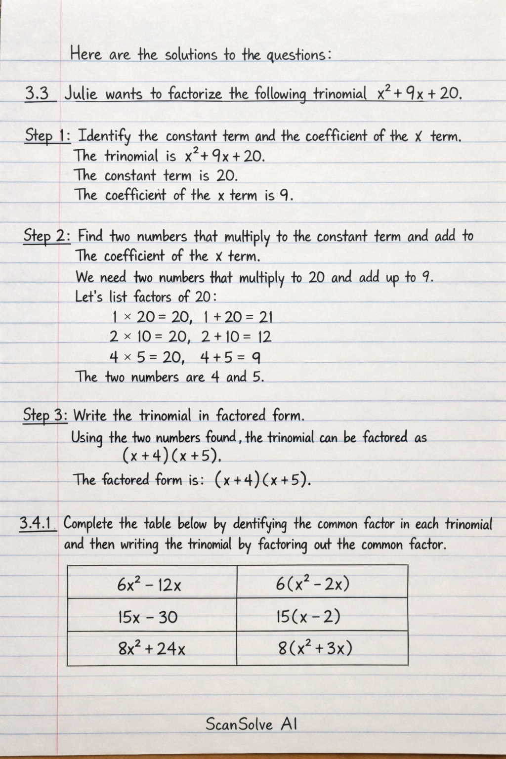 Handwritten step-by-step solution preview