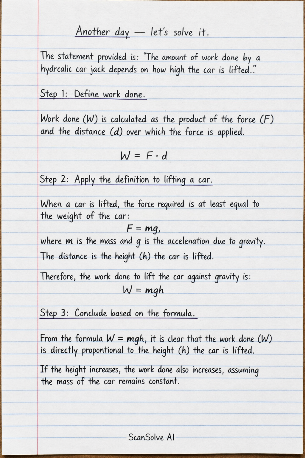 Handwritten step-by-step solution preview