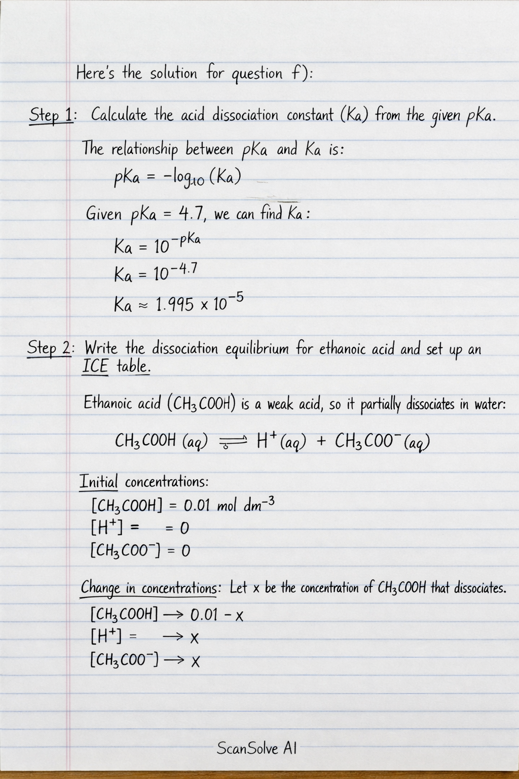Handwritten step-by-step solution preview