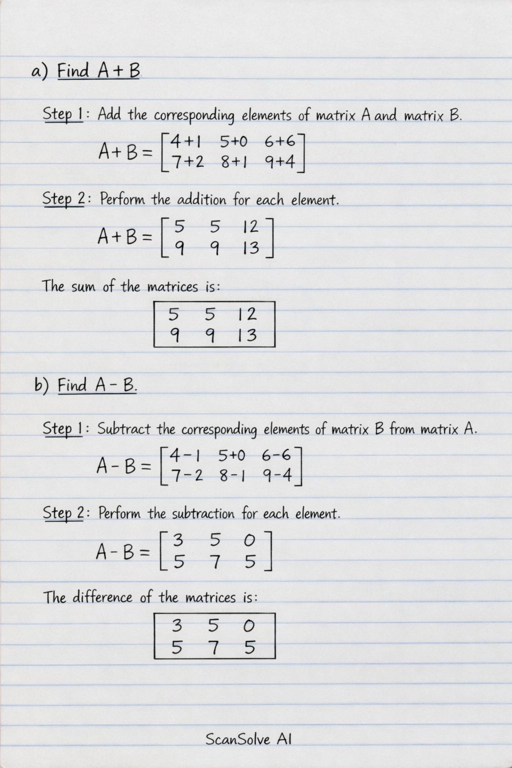 Handwritten step-by-step solution preview