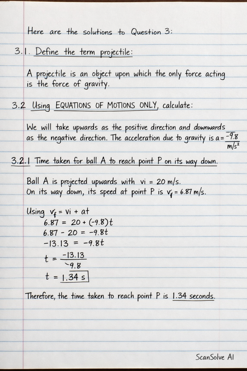 Handwritten step-by-step solution preview