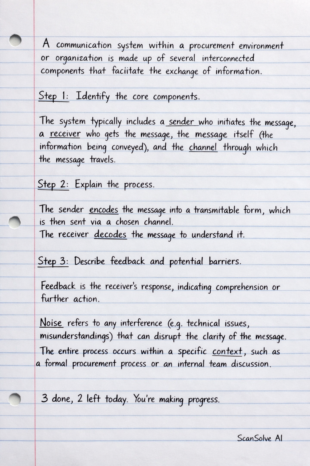 Handwritten step-by-step solution preview