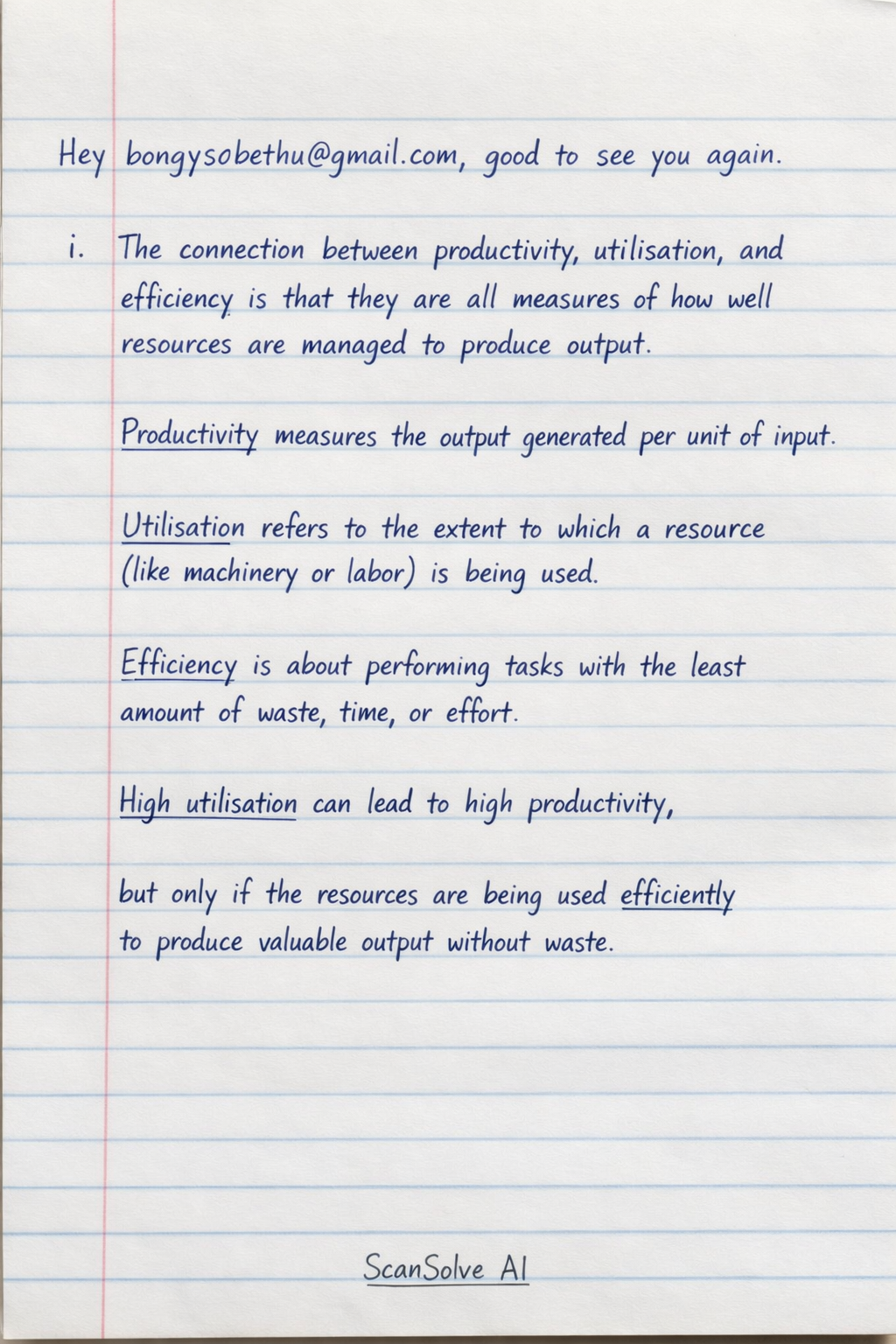 Handwritten step-by-step solution preview