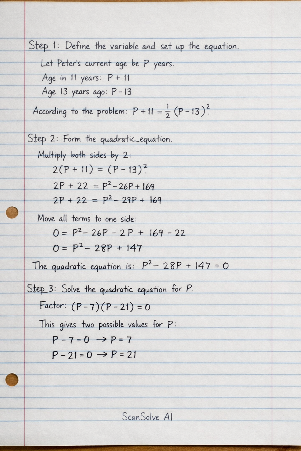 Handwritten step-by-step solution preview